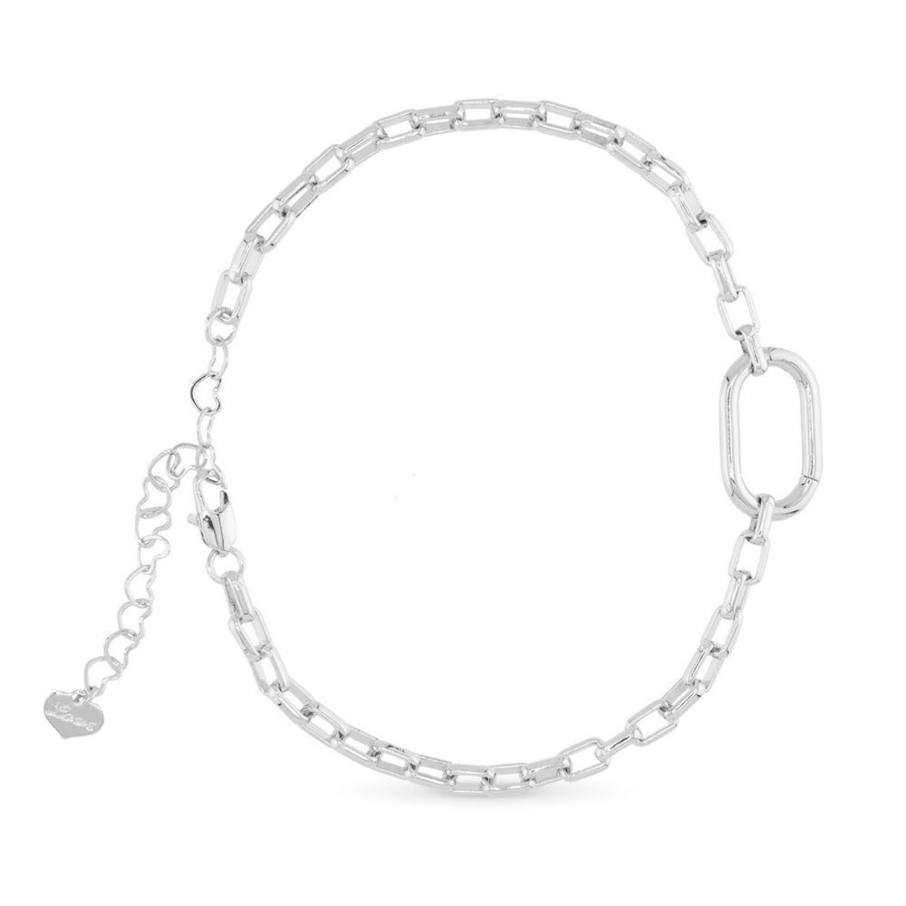 NEW! Amanda Blu Silver 7” Pippa Charm Bracelet with Extension Sterling Silver Di
